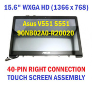 New 15.6" Touch Laptop Screen Glass TP + Digitizer 15.6" Touch Screen Digitizer For15.6 Digitizer Touch Screen REPLACEMENT Asus VivoBook V551L V551LA-DH51T