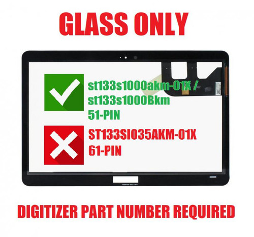 BLISSCOMPUERS 13.3 inch Replacement Touch Screen Digitizer Glass Panel For ASUS ZenBook Flip UX360C UX360CA Series UX360CA-UBM1T UX360CA-AH54 UX360CA-AH51T UX360CA-DBM2T (No Bezel)
