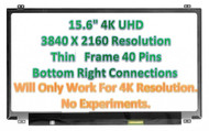 BLISSCOMPUTERS New Screen Replacement for LTN156FL02-P01, 4K 3840x2160, Glossy, LCD LED Display