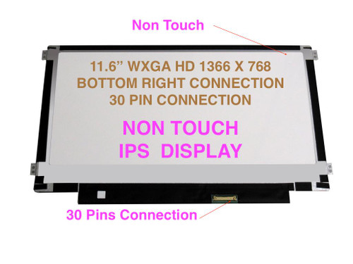 BLISSCOMPUTERS 11.6" LED LCD Screen Display for LG LP116WH7-SPB1 SP B1 EDP 30PIN 1366x768 IPS