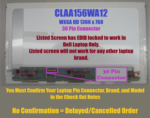 BLISSCOMPUTERS 15.6 inch 1366 x 768 LED LCD Screen Display Panel for B156XW02 V.5