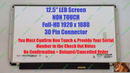 BLISSCOMPUTERS 12.5 inch 1920x1080 EDP 30 PIN LED LCD Screen Display Panel for LP125WF4 SPB1 LP125WF4-SPB1 (SP)(B1)