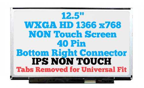 BLISSCOMPUTERS 12.5 inch 1366x768 40 PIN IPS No-Touch LED LCD Screen Display Panel for LP125WH2(SL)(T1) LP125WH2 SLT1