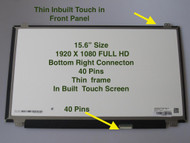 15.6" 1920X1080 LED LCD Screen Display Panel Touch Screen B156HTK01.0