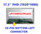 BLISSCOMPUTERS 17.3 inch 1920x1080 3D 50 pin LED LCD Screen Display Panel for LP173WF2 (TP)(B1) TPB1