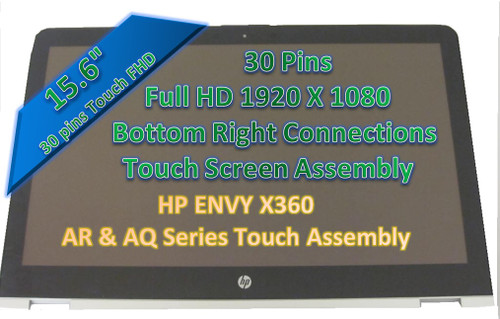 15.6" 1920X1080 FHD LED LCD Screen Touch Assembly Bezel HP Envy x360 15-aq015nd 15-aq