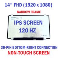 BLISSCOMPUTERS 14 inch 1920x1080 IPS 30 pins LED LCD Screen Display Panel for B140HTV01.0 B140HTV01
