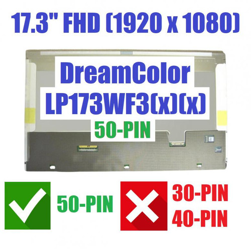 17.3" 1920X1080 DP/N 04259G FHD 50pin IPS RGB LCD Screen LP173WF3-SLB1