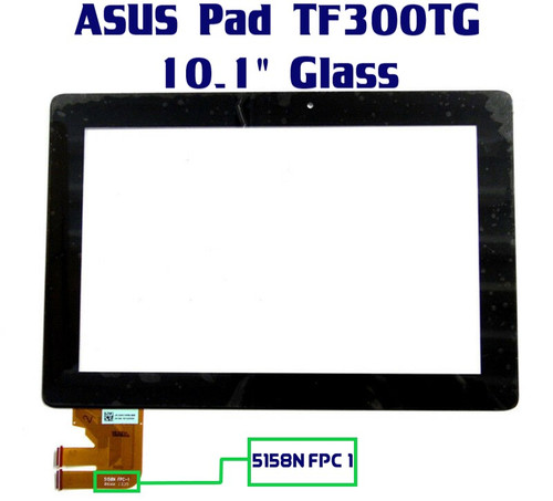 10.1" Touch Screen REPLACEMENT Digitizer Front Glass 69.10i21.G03 ASUS EeePad TF300TG TF300T