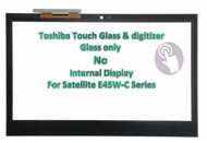 BLISSCOMPUTERS 14.0" Touch Screen Digitizer Glass Panel Replacement Sensor Lens for Toshiba Satellite Radius 14 L40W-C009 (Non-LCD)