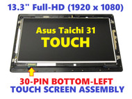 BLISSCOMPUTERS Screen Replacement Kit with Touch Panel Glass + iPS LED LCD Display for ASUS TAICHI 31 Full HD