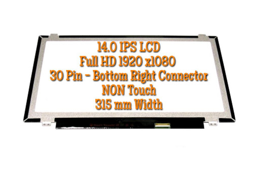 New BLISSCOMPUTERS LCD Display FITS - HP P/N 847660-007 14.0" Non-Touch FHD 1080P WUXGA LED IPS Screen