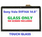 BLISSCOMPUTERS 14" Digitizer Panel Front Glass Touch Screen Replacement for Sony Vaio SVF142C29U SVF14215CLW SVF142C29L