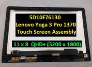 5D10G97569 Touch LCD Screen REPLACEMENT Lenovo Ideapad Yoga 3 Pro 1370 Digitizer Glass LED Display Panel Assembly Bezel 13.3" 3200X1800 3K QHD