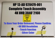 BLISSCOMPUTERS 13.3'' 3840x2160 for HP Envy 13-AD173CL 4K Full LCD Display Touch Screen Digitizer Complete (Fit 3840x2160 Touch Version only)