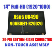 90NB0EI1-R20020 ASUS ZenBook 3V Deluxe UX490 UX490UA UX490UAR LCD Panel Glass Monitor LCD LED Display Complete Assembly