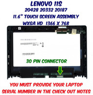 11.6" 1366x768 HD Touch Screen Digitizer Panel LED LCD Display Assembly REPLACEMENT Lenovo Yoga 11S