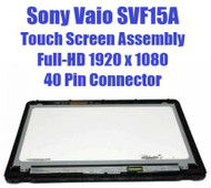 15.5" 1920x1080 Touch Screen Digitizer Panel LCD LED Display REPLACEMENT Sony Vaio SVF15A18CXB Bezel