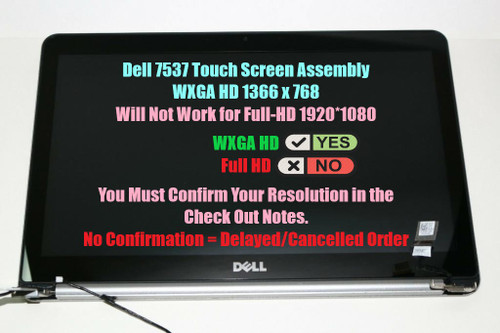 15.6" LCD LED Display Touch Screen Assembly Dell Inspiron 15 7000 Series 7537