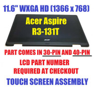11.6" Touch screen Glass Panel + 1366x768 LCD LED Display Screen Assembly Acer Aspire R3-131T B116XTB01.0