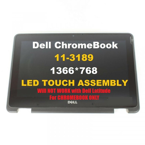 11.6" Touch LCD LED Screen Assembly Bezel Dell Chromebook 3189 1366x768