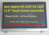 BLISSCOMPUTERS 11.6" LCD Touch Digitizer Screen Assembly + Bezel for Acer Aspire V5-122P (Max. Resolution:1366x768)