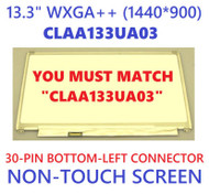 BLISSCOMPUTERS New 13.3" 1600x900 LED LCD Screen Laptop Display Panel for CHUNGHWA CLAA133UA03