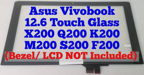 BLISSCOMPUTERS 11.6' Touch Screen Digitizer Panel Front Glass ForAsus X202E-DH31T Vivobook (NO Bezel, NO LCD)
