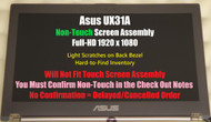 13.3" 1366x768 LCD LED Display Screen Hinge Bezel + A B Case Cover Full Assembly ASUS ZENBOOK UX31A Gray