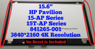 15.6" 4K UHD Touch Glass Digitizer LCD LED Display Screen Assembly HP Spectre X360 15-AP007NA 15-AP003NG 3840x2160