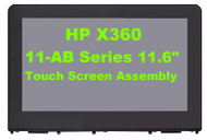 New Genuine 11.6" HD LCD Screen Display Touch Digitizer Bezel Frame Touch Control Board Assembly HP X360 11-ab008TU 11-ab009TU 11-ab009la 11-ab010TU 11-ab010la