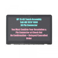 15.6 FHD 1920x1080 IPS LCD Panel Replacement LED Screen Display with Touch Digitizer and Bezel Frame Assembly for HP Envy Notebook 15-as028TU P/N: 858711-001