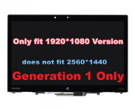 New 14" FHD 1920x1080 LCD Touch Screen Digitizer Bezel Frame Assembly Lenovo X1 Yoga 1st Gen Fru 00UR189 00JT856