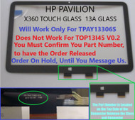 HP PAVILION 13-a091nr X360 13.3" touch glass digitizer for TPAY13306S