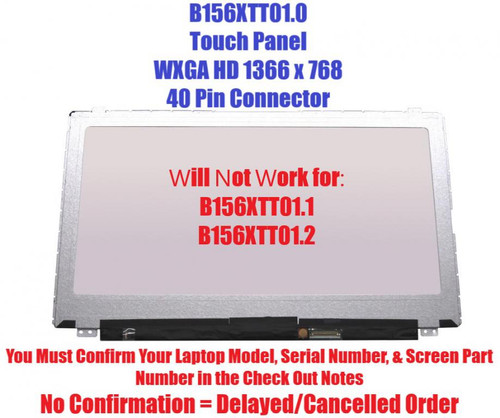 15.6" B156XTT01.0 REPLACEMENT Touch Screen Dell Inspiron 15-5537 15 5537 HD WXGA