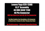 New Lenovo Yoga 920-13IKB 13.9" UHD LCD Touch Screen Digitizer With Frame LP139UD1