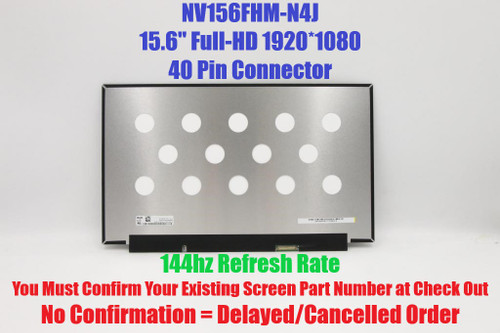 New 144Hz 15.6" LCD Screen NV156FHM-N4K FHD 1920x1080