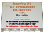 13.3" 3200x1800 Lenovo Yoga 900 13ISK2 Full LCD Touch Digitizer Assembly Silver