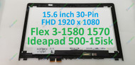 For Lenovo 15.6" FHD 1920x1080 LCD Panel LED Touch Screen Display with Bezel Frame Assembly 80JM001MUS Flex 3-1570 P/N:5D10H91423