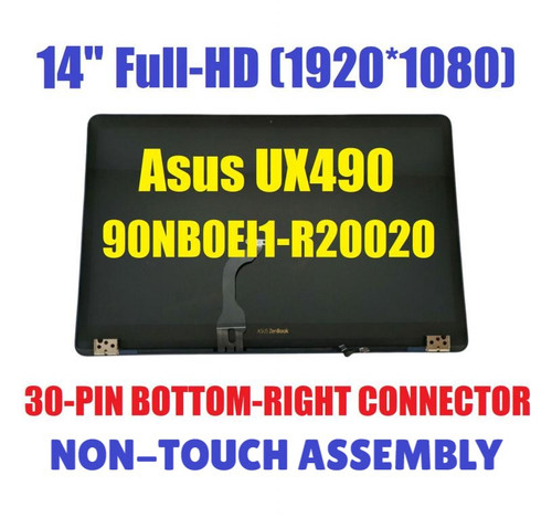 Asus New 14'' FHD 1920x1080 LCD Screen Complete Assembly Zenbook 3 Deluxe UX490UA-XH74-BL UX490UA