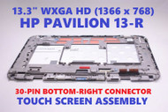 13.3" WXGA 1366x768 LCD Display LED Screen Touch Digitizer Assembly HP Pavilion 13-R000 X2