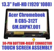 Acer 13.3" FHD 1920x1080 LCD Panel REPLACEMENT LED Touch Screen Display Assembly Chromebook CB5-312T 6M.GHPN7.001