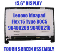 15.6" WXGA HD LCD Panel REPLACEMENT anti glare LED Touch Screen Display Bezel Frame Assembly Lenovo Ideapad Flex 15 Type 80C5 FRU 90400210