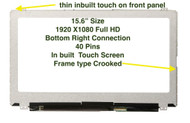 HUAHAI 15.6" FHD 1080P Touch LCD Screen LP156WF5(SP)(C1) LP156WF5-SPC1 0DWYFX Dell