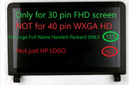 New Genuine 15.6" FHD 1920x1080 LCD Screen Display Touch Digitizer Bezel Frame Touch Control Board Assembly Pavilion 15-ab056TU 15-ab057TU 15-ab058TU 15-ab096TX 15-ab105AX