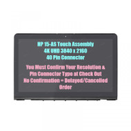 New REPLACEMENT 15.6" UHD 4K 3840x2160 LCD Screen IPS LED Display Touch Digitizer Assembly HP Envy15-AS043CL