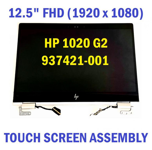 New Replacement 12.5" FHD (1920x1080) LED LCD Touch Screen Full Assembly Silver For HP EliteBook X360 1020 G2