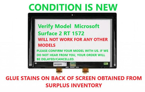 NEW 10.6" MICROSOFT SURFACE RT 2 1572 TOUCH SCREEN LCD REPLACEMENT PART