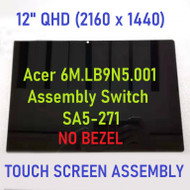 12" LCD Screen Touch Digitizer Assembly Acer touch switch ALPHA 12 N16P3 QHD