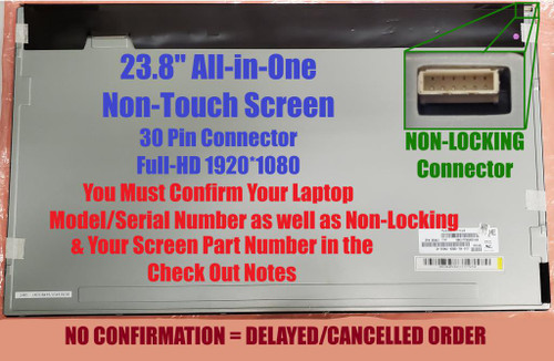 Compatible AUO M238HAN01.0 FHD 1080P LCD Display Screen Panel Replacement 23.8"